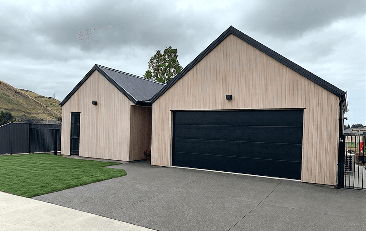 front entrance cedar cladding 