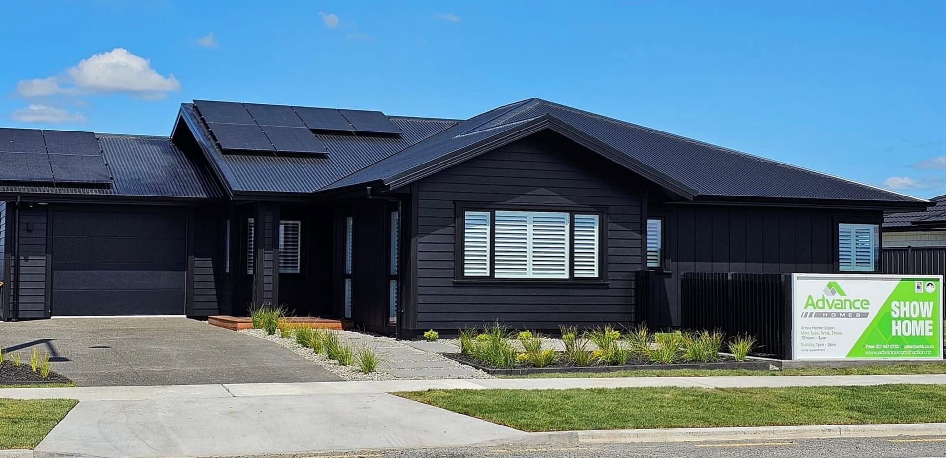 Advance Homes show home exterior
